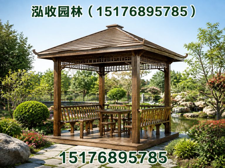 青岛京津冀防腐木工程展示图